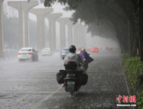 资料图：6月10日，广西柳州市遭遇持续暴雨，四处天水一片。 蒙鸣明 摄
